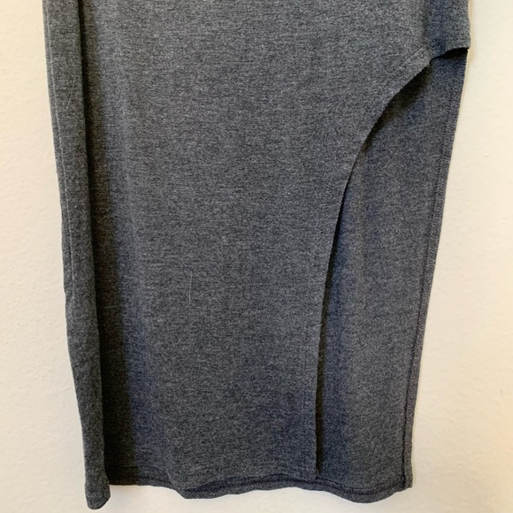 HALF SLEEVE LEG SLIT DRESS - Picture 2 of 3